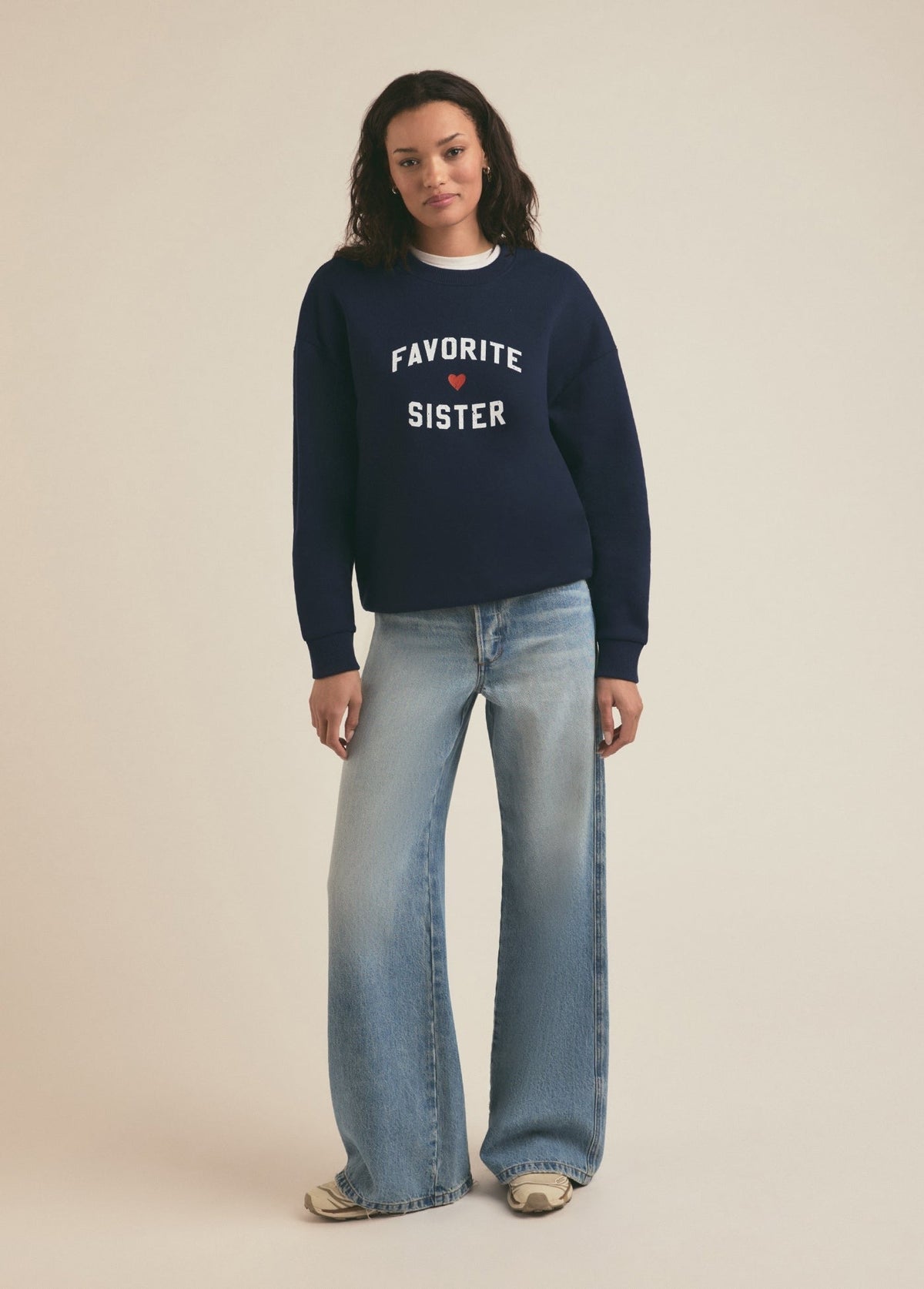 FAVORITE SISTER HEART LOGO SWEATSHIRT