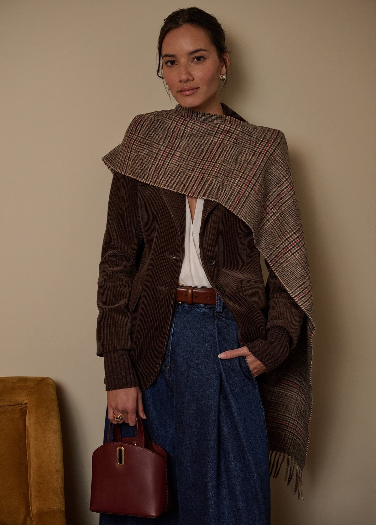 THE PLAID FRINGE SCARF