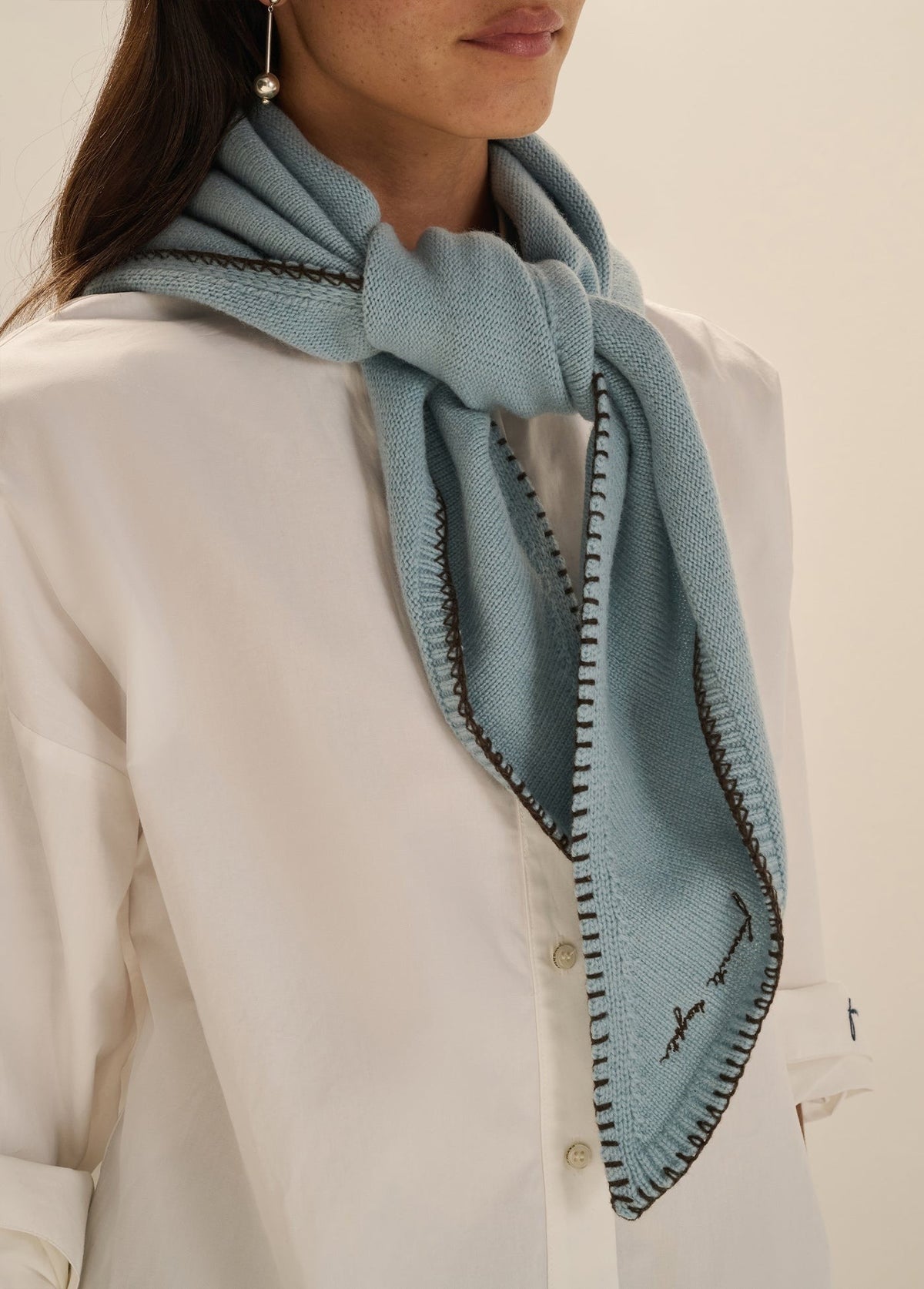 THE STITCHED TRIANGLE SCARF