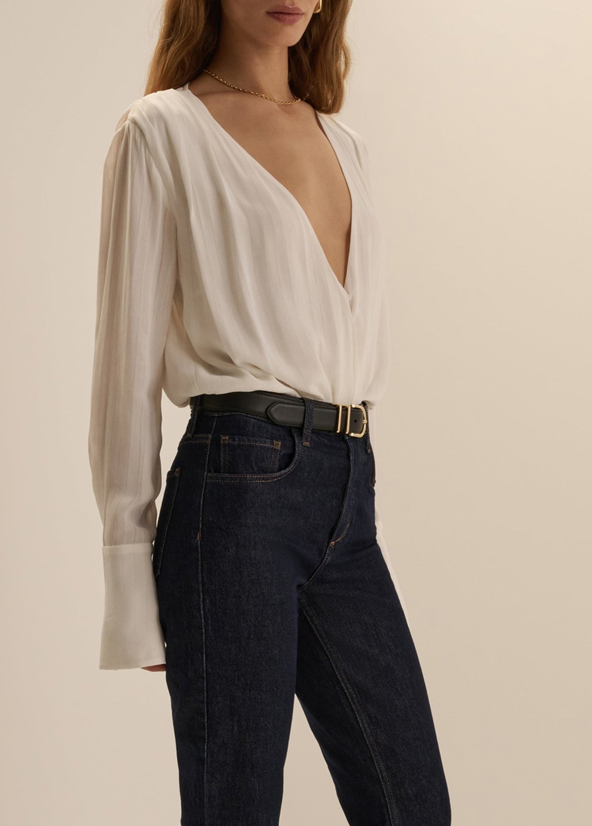 THE STRIPE JACQUARD DATE BLOUSE