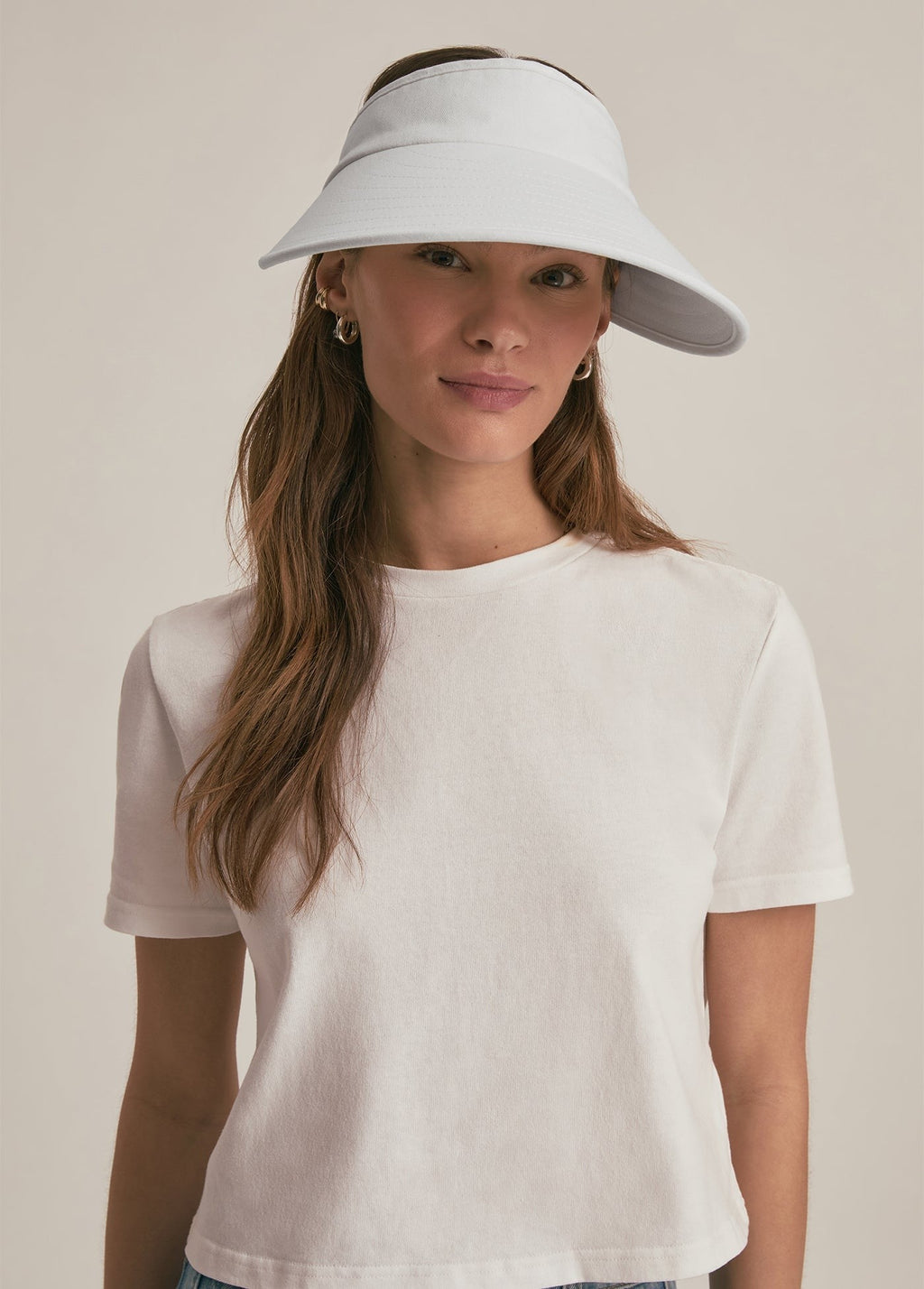 VISOR WITH EMBROIDERED LOGO